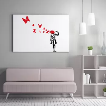 Tablou decorativ, WY120 (70 x 100), 50% bumbac / 50% poliester, Canvas imprimat, Multicolor imagine