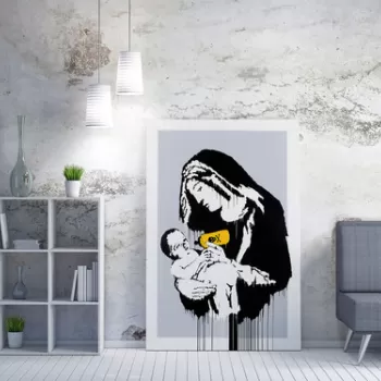 Tablou decorativ, WY122 (70 x 100), 50% bumbac / 50% poliester, Canvas imprimat, Multicolor imagine