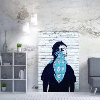 Tablou decorativ, WY124 (70 x 100), 50% bumbac / 50% poliester, Canvas imprimat, Multicolor imagine