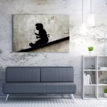 Tablou decorativ, WY125 (70 x 100), 50% bumbac / 50% poliester, Canvas imprimat, Multicolor imagine