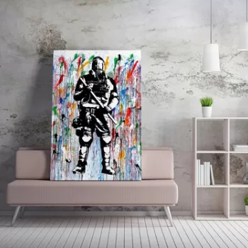 Tablou decorativ, WY131 (70 x 100), 50% bumbac / 50% poliester, Canvas imprimat, Multicolor imagine