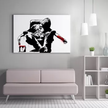 Tablou decorativ, WY134 (70 x 100), 50% bumbac / 50% poliester, Canvas imprimat, Multicolor imagine