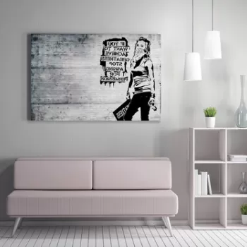 Tablou decorativ, WY136 (70 x 100), 50% bumbac / 50% poliester, Canvas imprimat, Multicolor imagine