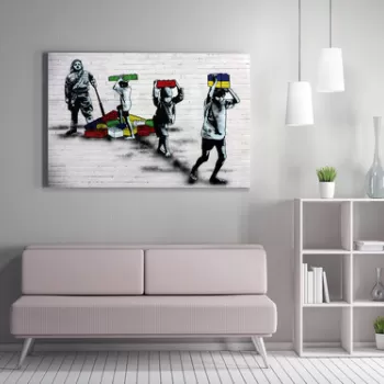 Tablou decorativ, WY138 (70 x 100), 50% bumbac / 50% poliester, Canvas imprimat, Multicolor imagine