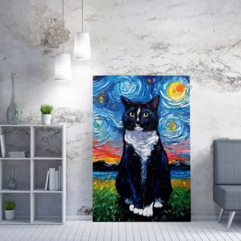 Tablou decorativ, WY166 (70 x 100), 50% bumbac / 50% poliester, Canvas imprimat, Multicolor imagine