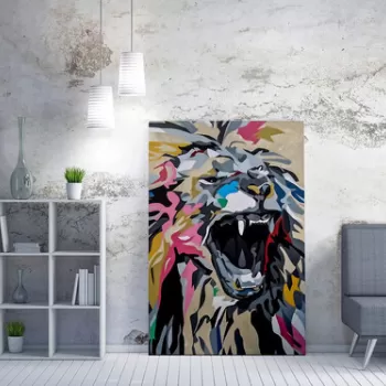 Tablou decorativ, WY167 (70 x 100), 50% bumbac / 50% poliester, Canvas imprimat, Multicolor imagine