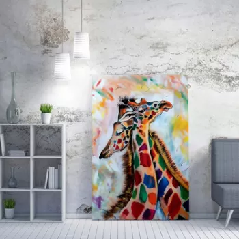 Tablou decorativ, WY168 (70 x 100), 50% bumbac / 50% poliester, Canvas imprimat, Multicolor imagine