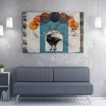 Tablou decorativ, WY170 (70 x 100), 50% bumbac / 50% poliester, Canvas imprimat, Multicolor imagine