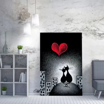 Tablou decorativ, WY171 (70 x 100), 50% bumbac / 50% poliester, Canvas imprimat, Multicolor imagine