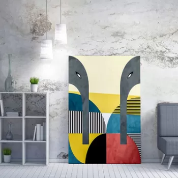 Tablou decorativ, WY172 (70 x 100), 50% bumbac / 50% poliester, Canvas imprimat, Multicolor imagine