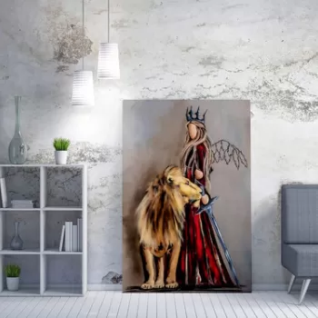 Tablou decorativ, WY174 (70 x 100), 50% bumbac / 50% poliester, Canvas imprimat, Multicolor imagine