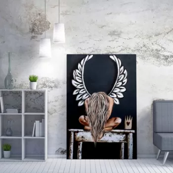 Tablou decorativ, WY177 (50 x 70), 50% bumbac / 50% poliester, Canvas imprimat, Multicolor imagine