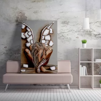 Tablou decorativ, WY180 (70 x 100), 50% bumbac / 50% poliester, Canvas imprimat, Multicolor imagine