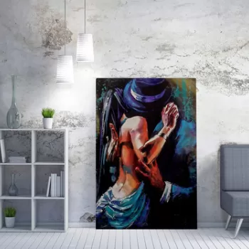 Tablou decorativ, WY187 (70 x 100), 50% bumbac / 50% poliester, Canvas imprimat, Multicolor imagine