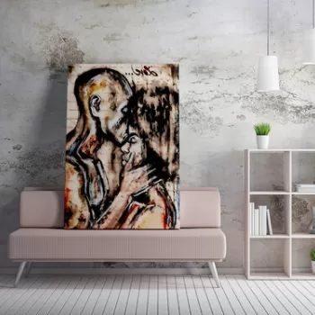 Tablou decorativ, WY188 (70 x 100), 50% bumbac / 50% poliester, Canvas imprimat, Multicolor imagine