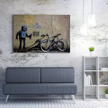 Tablou decorativ, WY19 (70 x 100), 50% bumbac / 50% poliester, Canvas imprimat, Multicolor imagine