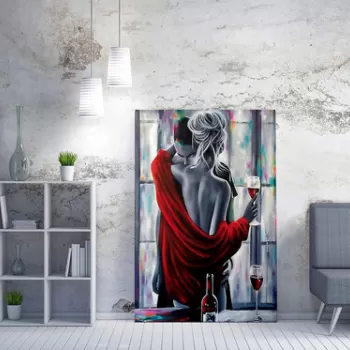 Tablou decorativ, WY195 (70 x 100), 50% bumbac / 50% poliester, Canvas imprimat, Multicolor imagine
