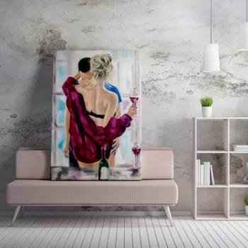 Tablou decorativ, WY196 (70 x 100), 50% bumbac / 50% poliester, Canvas imprimat, Multicolor imagine