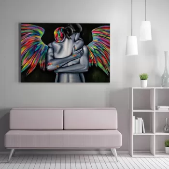 Tablou decorativ, WY198 (70 x 100), 50% bumbac / 50% poliester, Canvas imprimat, Multicolor imagine