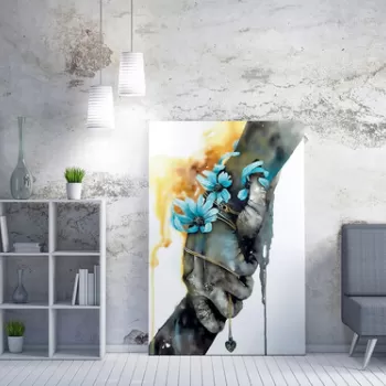 Tablou decorativ, WY203 (70 x 100), 50% bumbac / 50% poliester, Canvas imprimat, Multicolor imagine