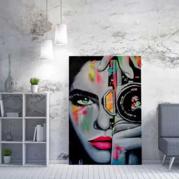 Tablou decorativ, WY206 (70 x 100), 50% bumbac / 50% poliester, Canvas imprimat, Multicolor imagine