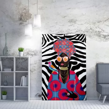 Tablou decorativ, WY208 (70 x 100), 50% bumbac / 50% poliester, Canvas imprimat, Multicolor imagine