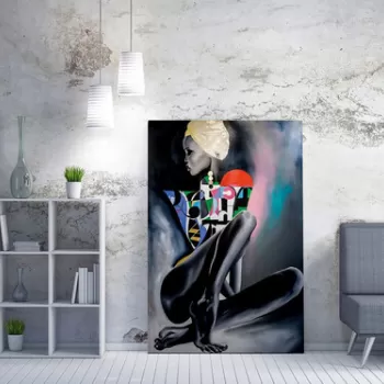 Tablou decorativ, WY209 (70 x 100), 50% bumbac / 50% poliester, Canvas imprimat, Multicolor imagine
