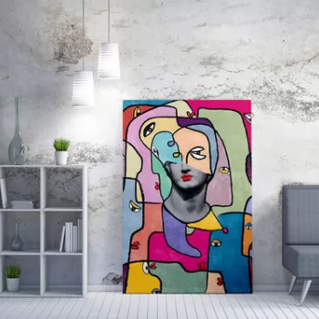 Tablou decorativ, WY212 (50 x 70), 50% bumbac / 50% poliester, Canvas imprimat, Multicolor imagine