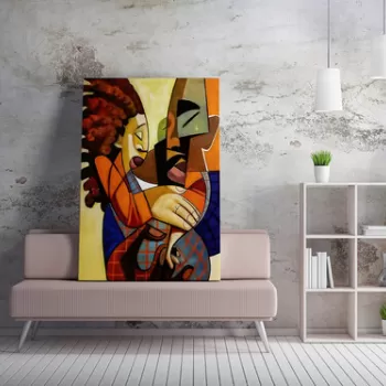 Tablou decorativ, WY214 (70 x 100), 50% bumbac / 50% poliester, Canvas imprimat, Multicolor imagine