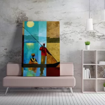 Tablou decorativ, WY217 (50 x 70), 50% bumbac / 50% poliester, Canvas imprimat, Multicolor imagine