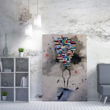 Tablou decorativ, WY221 (70 x 100), 50% bumbac / 50% poliester, Canvas imprimat, Multicolor imagine