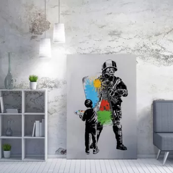 Tablou decorativ, WY223 (70 x 100), 50% bumbac / 50% poliester, Canvas imprimat, Multicolor imagine