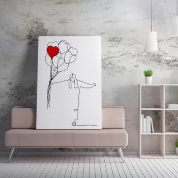 Tablou decorativ, WY225 (70 x 100), 50% bumbac / 50% poliester, Canvas imprimat, Multicolor imagine