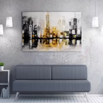 Tablou decorativ, WY228 (70 x 100), 50% bumbac / 50% poliester, Canvas imprimat, Multicolor imagine
