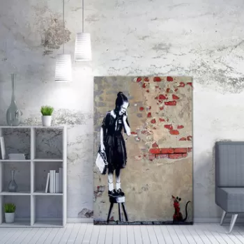 Tablou decorativ, WY23 (70 x 100), 50% bumbac / 50% poliester, Canvas imprimat, Multicolor imagine