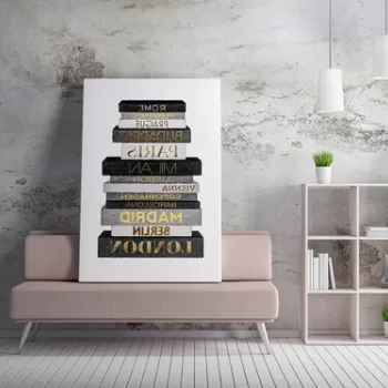 Tablou decorativ, WY230 (70 x 100), 50% bumbac / 50% poliester, Canvas imprimat, Multicolor imagine