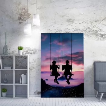 Tablou decorativ, WY237 (70 x 100), 50% bumbac / 50% poliester, Canvas imprimat, Multicolor imagine