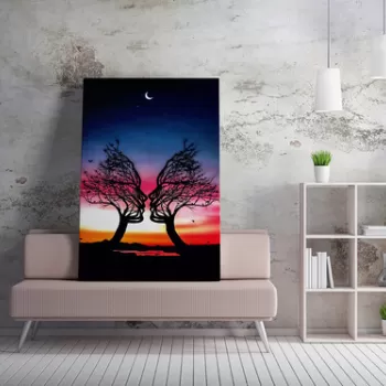 Tablou decorativ, WY238 (70 x 100), 50% bumbac / 50% poliester, Canvas imprimat, Multicolor imagine