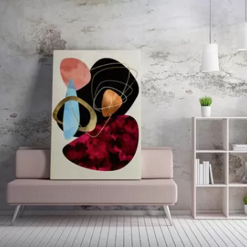 Tablou decorativ, WY245 (50 x 70), 50% bumbac / 50% poliester, Canvas imprimat, Multicolor imagine