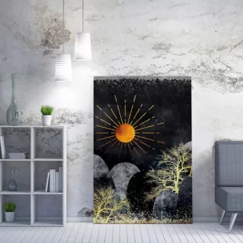 Tablou decorativ, WY249 (70 x 100), 50% bumbac / 50% poliester, Canvas imprimat, Multicolor imagine