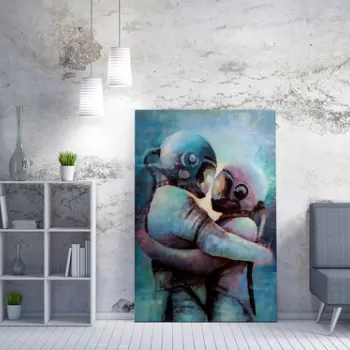 Tablou decorativ, WY250 (70 x 100), 50% bumbac / 50% poliester, Canvas imprimat, Multicolor imagine