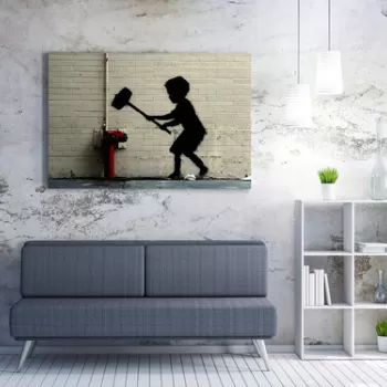 Tablou decorativ, WY34 (70 x 100), 50% bumbac / 50% poliester, Canvas imprimat, Multicolor imagine