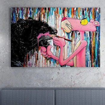 Tablou decorativ, WY340 (50 x 70), Canvas imprimat, Multicolor imagine