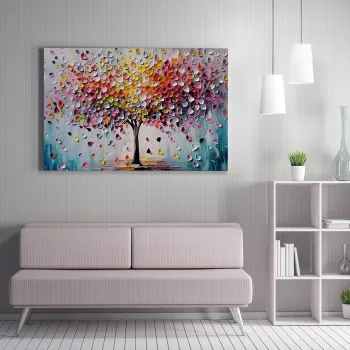 Tablou decorativ, WY347 (50 x 70), Canvas imprimat, Multicolor imagine