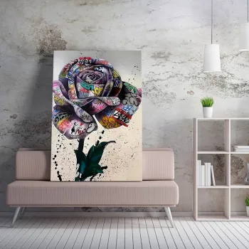 Tablou decorativ, WY348 (50 x 70), Canvas imprimat, Multicolor imagine