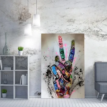 Tablou decorativ, WY350 (50 x 70), Canvas imprimat, Multicolor imagine