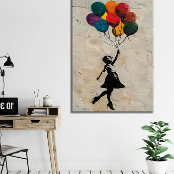 Tablou decorativ, WY423 (50 x 70), Canvas imprimat, Multicolor imagine
