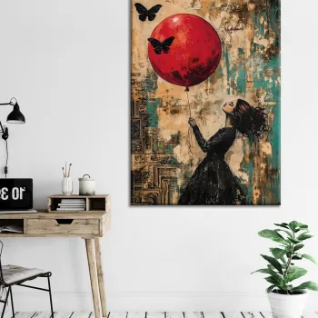 Tablou decorativ, WY433 (50 x 70), Canvas imprimat, Multicolor imagine