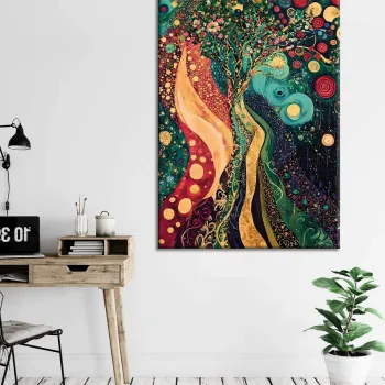 Tablou decorativ, WY448 (50 x 70), Canvas imprimat, Multicolor imagine