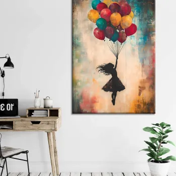 Tablou decorativ, WY455 (50 x 70), Canvas imprimat, Multicolor imagine